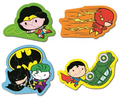 Puzzle pentru bebeluși Clementoni 4 în 1 - Liga JustițieiIVET.RO - Reduceri de până la -80%