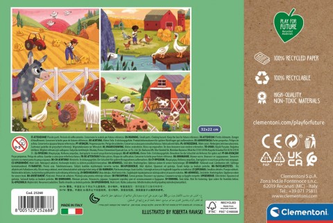 Puzzle pentru copii Clementoni de 3 x 48 piese - La câmpIVET.RO - Reduceri de până la -80%