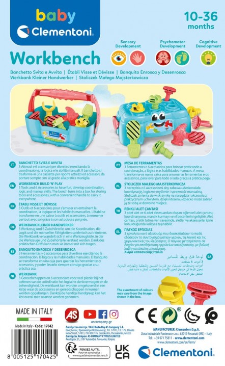 Jucărie pentru copii - Masă cu unelte | Baby ClementoniIVET.RO - Reduceri de până la -80%