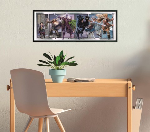 Puzzle panoramic Clementoni 1000 de piese - Temnițe și dragoniIVET.RO - Reduceri de până la -80%