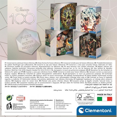 Puzzle Clementoni 1000 de piese - Filme clasiceIVET.RO - Reduceri de până la -80%