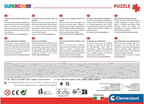 Puzzle pentru copii Clementoni 180 de piese - PeanutsIVET.RO - Reduceri de până la -80%