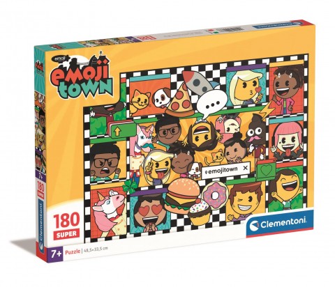 Puzzle pentru copii Clementoni 180 de piese - Orașul Emoji (varianta 2)IVET.RO - Reduceri de până la -80%