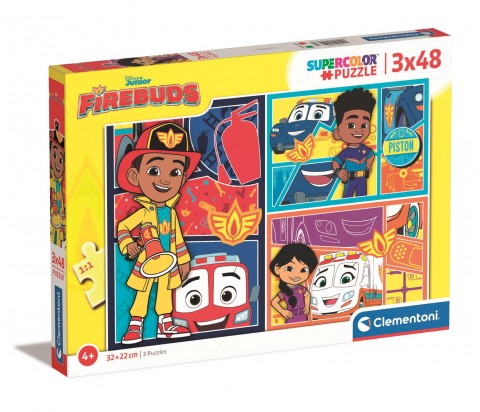 Puzzle pentru copii Clementoni de 3 x 48 piese - PompieriiIVET.RO - Reduceri de până la -80%