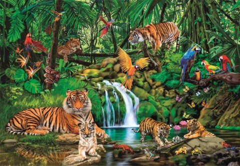 Puzzle Clementoni 300 de piese - Expediție în junglăIVET.RO - Reduceri de până la -80%