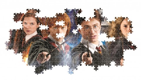 Puzzle panoramic Clementoni 1000 de piese - Lumea magică a lui Harry PotterIVET.RO - Reduceri de până la -80%