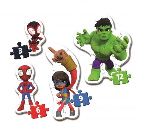 Puzzle pentru bebeluși Clementoni 4 în 1 - Spidey și prietenii săi uimitoriIVET.RO - Reduceri de până la -80%