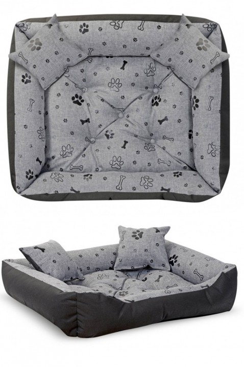 Pat pentru câini GLEVOLZO 100cm x 75cm, Culoare: gri, IVET.RO - Reduceri de până la -80%