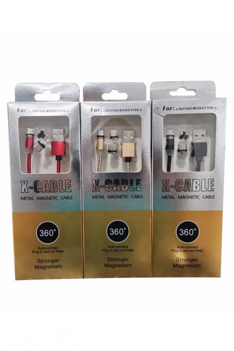 Cablu de încărcare magnetic 3in1 GLIVENZOIVET.RO - Reduceri de până la -80%