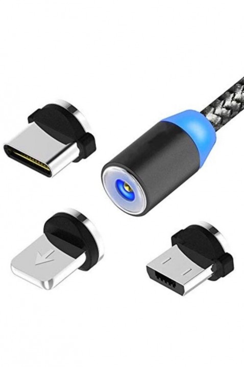 Cablu de încărcare magnetic 3in1 GLIVENZOIVET.RO - Reduceri de până la -80%