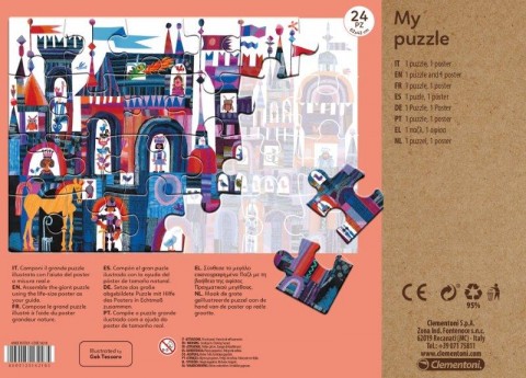 Puzzle pentru copii Clementoni cu 24 de piese maxi - Castelul MeuIVET.RO - Reduceri de până la -80%