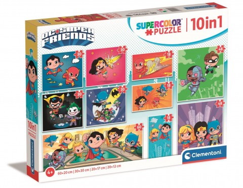 Puzzle pentru copii Clementoni 10 în 1 - Super PrieteniIVET.RO - Reduceri de până la -80%