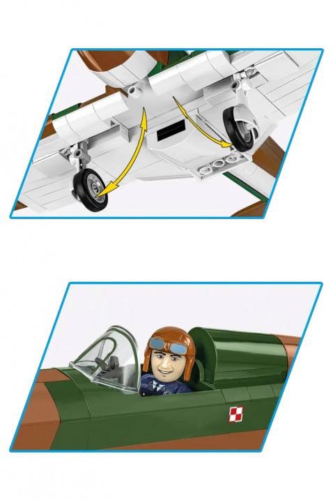 Set de construcție Cobi avion Hawker Hurricane- piese 375IVET.RO - Reduceri de până la -80%