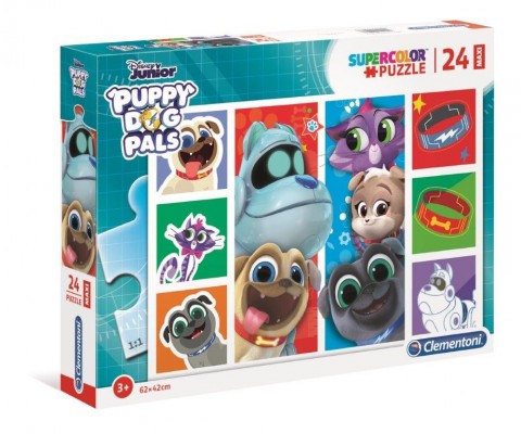 Puzzle pentru copii Clementoni cu 24 de piese maxi - Puppy Dog PalsIVET.RO - Reduceri de până la -80%