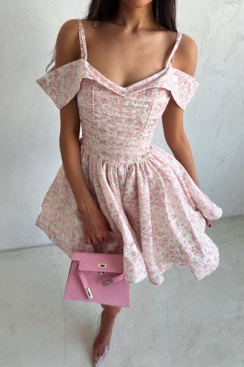 Rochie DIMVERZA, Culoare: roz, IVET.RO - Reduceri de până la -80%