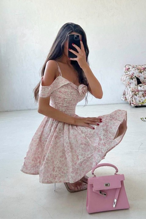 Rochie DIMVERZA, Culoare: roz, IVET.RO - Reduceri de până la -80%