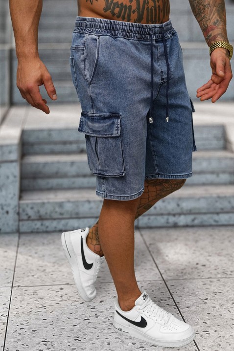 Pantaloni scurți pentru bărbați OZENRO, Culoare: albastru, IVET.RO - Reduceri de până la -80%
