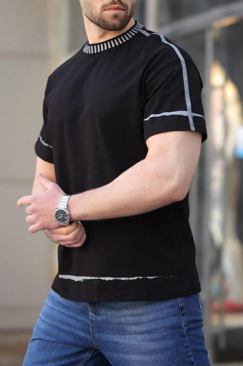 Tricou bărbați MERVORZO BLACK, Culoare: negru, IVET.RO - Reduceri de până la -80%