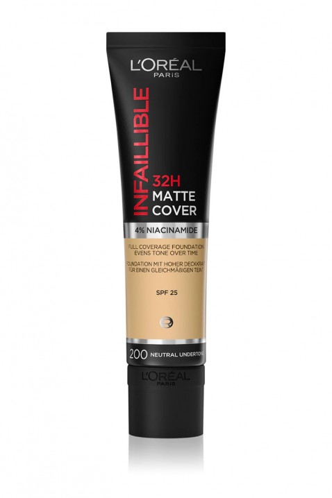Fond de ten L’Oréal Paris Infallible 32H Matte Cover 200IVET.RO - Reduceri de până la -80%