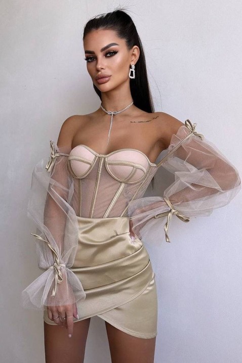 Rochie MIRVOLZA BEIGE, Culoare: bej, IVET.RO - Reduceri de până la -80%