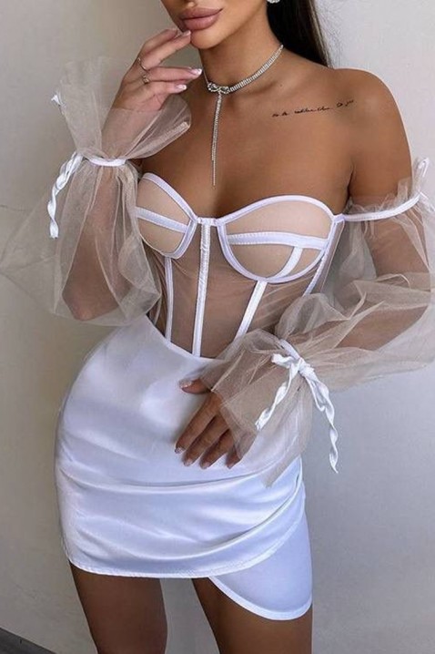 Rochie MIRVOLZA WHITE, Culoare: alb, IVET.RO - Reduceri de până la -80%