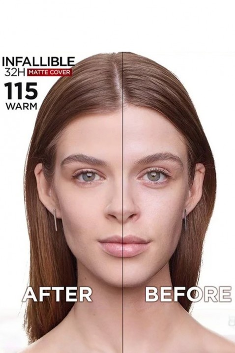Fond de ten L’Oréal Paris Infallible 32H Matte Cover 115IVET.RO - Reduceri de până la -80%