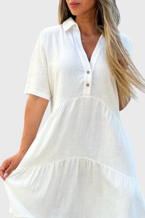 Rochie AZOLRA WHITE, Culoare: alb, IVET.RO - Reduceri de până la -80%