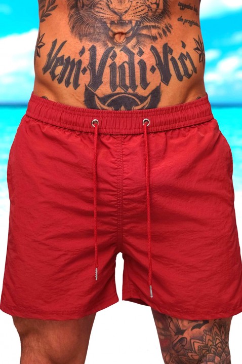 Pantaloni scurți de înot bărbați BELIRONZO RED, Culoare: roșu, IVET.RO - Reduceri de până la -80%
