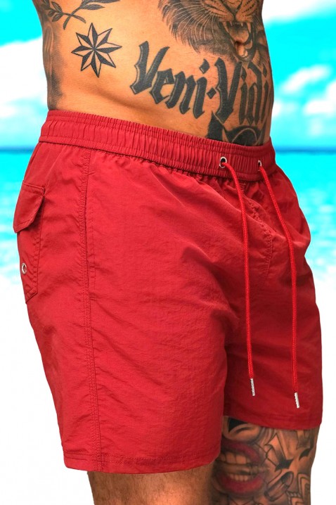 Pantaloni scurți de înot bărbați BELIRONZO RED, Culoare: roșu, IVET.RO - Reduceri de până la -80%