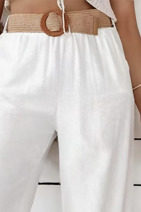 Pantaloni PANTONIA WHITE, Culoare: alb, IVET.RO - Reduceri de până la -80%