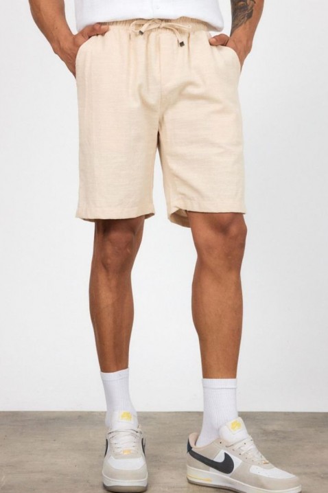 Pantaloni scurți pentru bărbați JOLFO BEIGE, Culoare: bej, IVET.RO - Reduceri de până la -80%