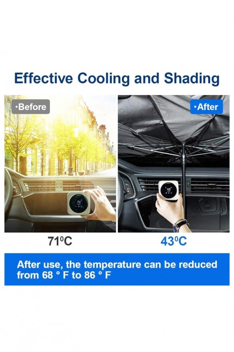 Parasolar pentru parbriz auto ZIOLDY, Culoare: negru, IVET.RO - Reduceri de până la -80%