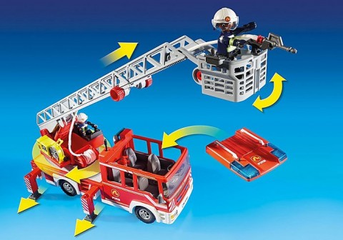 Set cu figurine City Action 9463 Mașină de pompieri cu scarăIVET.RO - Reduceri de până la -80%