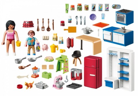 Set cu figurine Dollhouse 70206 Bucătăria familieiIVET.RO - Reduceri de până la -80%