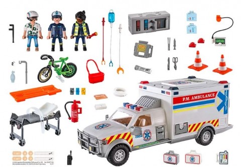 Set de figurine City Action 70936 Ambulanță de urgență: US AmbulanceIVET.RO - Reduceri de până la -80%