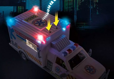 Set de figurine City Action 70936 Ambulanță de urgență: US AmbulanceIVET.RO - Reduceri de până la -80%
