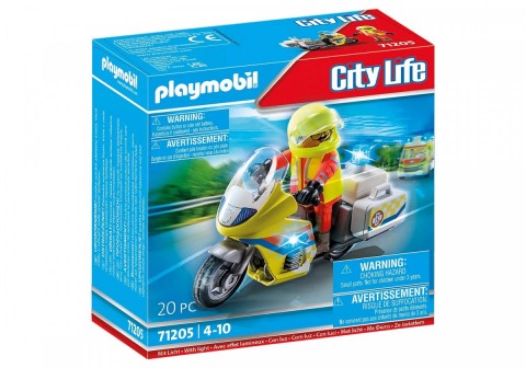 Set cu figurina City Life 71205 Motocicletă de salvare cu luminăIVET.RO - Reduceri de până la -80%