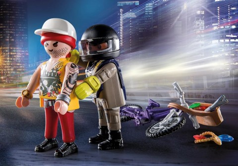 Setul cu figurine City Action 71255 Starter Pack Unitatea specială cu hoțul de bijuteriiIVET.RO - Reduceri de până la -80%