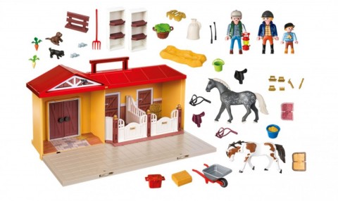 Set cu figurine Country 71393 Noul grajd portabilIVET.RO - Reduceri de până la -80%