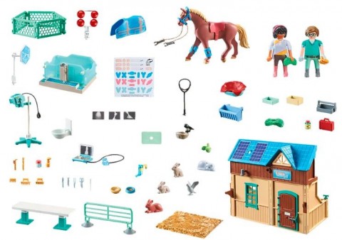 Set cu figurine Horses 71352 Hipoterapie și clinică veterinară pentru animaleIVET.RO - Reduceri de până la -80%