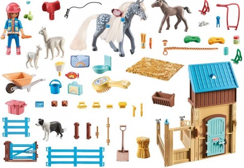 Set de figurine Horses 71353 Amelia și Whisper cu box pentru grajduriIVET.RO - Reduceri de până la -80%