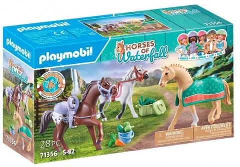 Set cu figurine Horses 71356 3 cai cu șeiIVET.RO - Reduceri de până la -80%