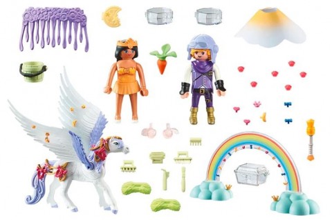 Set cu figurine Princess Magic 71361 Pegas ceresc cu curcubeuIVET.RO - Reduceri de până la -80%