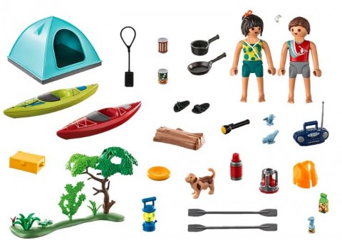 Set cu figurine Family Fun 71425 Camping cu cortulIVET.RO - Reduceri de până la -80%