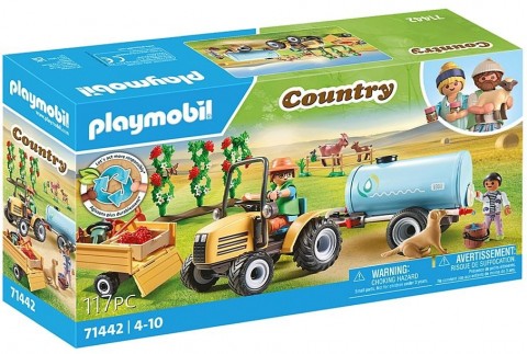 Set cu figurine Country 71442 Tractor cu remorcă și rezervor de apăIVET.RO - Reduceri de până la -80%