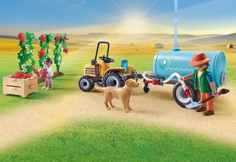 Set cu figurine Country 71442 Tractor cu remorcă și rezervor de apăIVET.RO - Reduceri de până la -80%