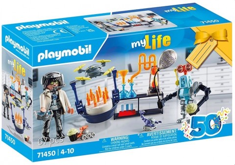 Set cu figurine My Life 71450 Om de știință cu roboțiIVET.RO - Reduceri de până la -80%