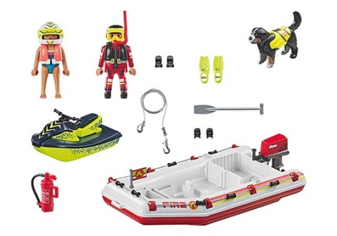 Set figurine Action Heroes 71464 Barcă de pompieri cu skuter de apăIVET.RO - Reduceri de până la -80%