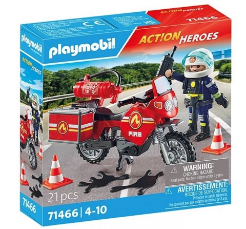 Set de figurine Action Heroes 71466 Motocicleta pompierilor la locul accidentuluiIVET.RO - Reduceri de până la -80%
