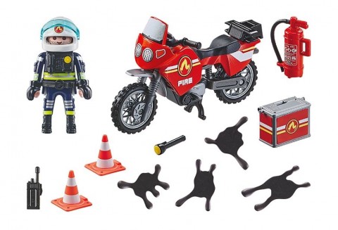 Set de figurine Action Heroes 71466 Motocicleta pompierilor la locul accidentuluiIVET.RO - Reduceri de până la -80%